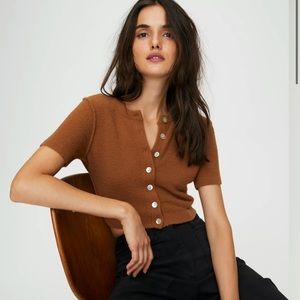 Aritzia Wilfred free shrunken cardigan